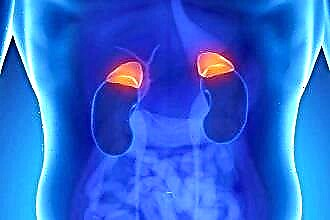 How the work of the adrenal glands is related to the value of blood pressure