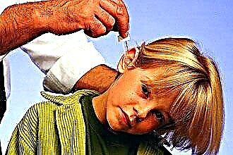 Tropfen in den Ohren bei Mittelohrentzündung bei Kindern